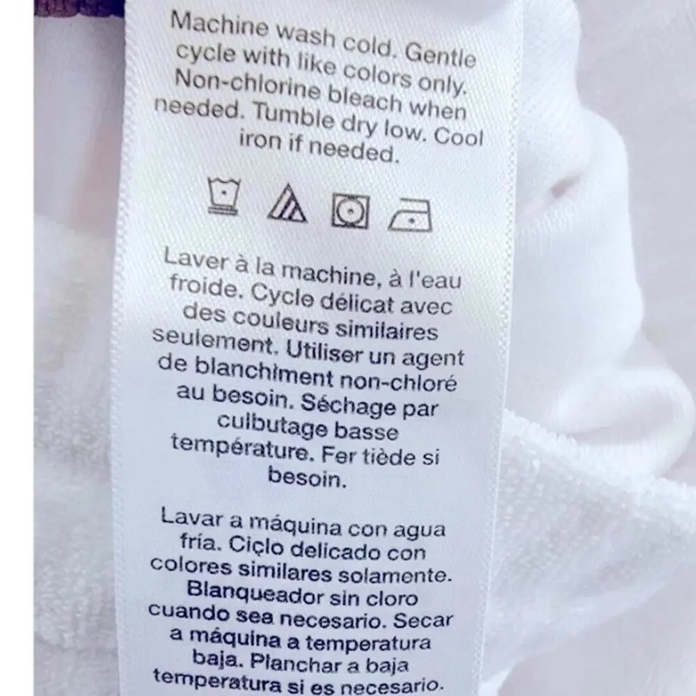 DKNY Sport Terry Cloth Relaxed Shorts Women's M White Pull On Style Drawstring